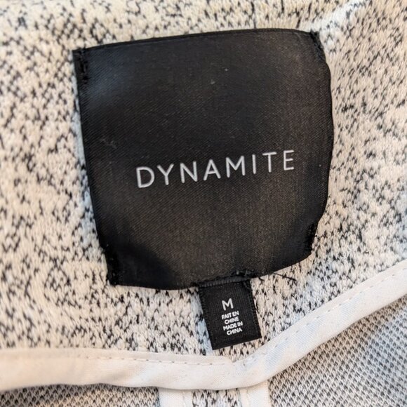 Dynamite Grey Long Cotton Blazer - Picture 4 of 5